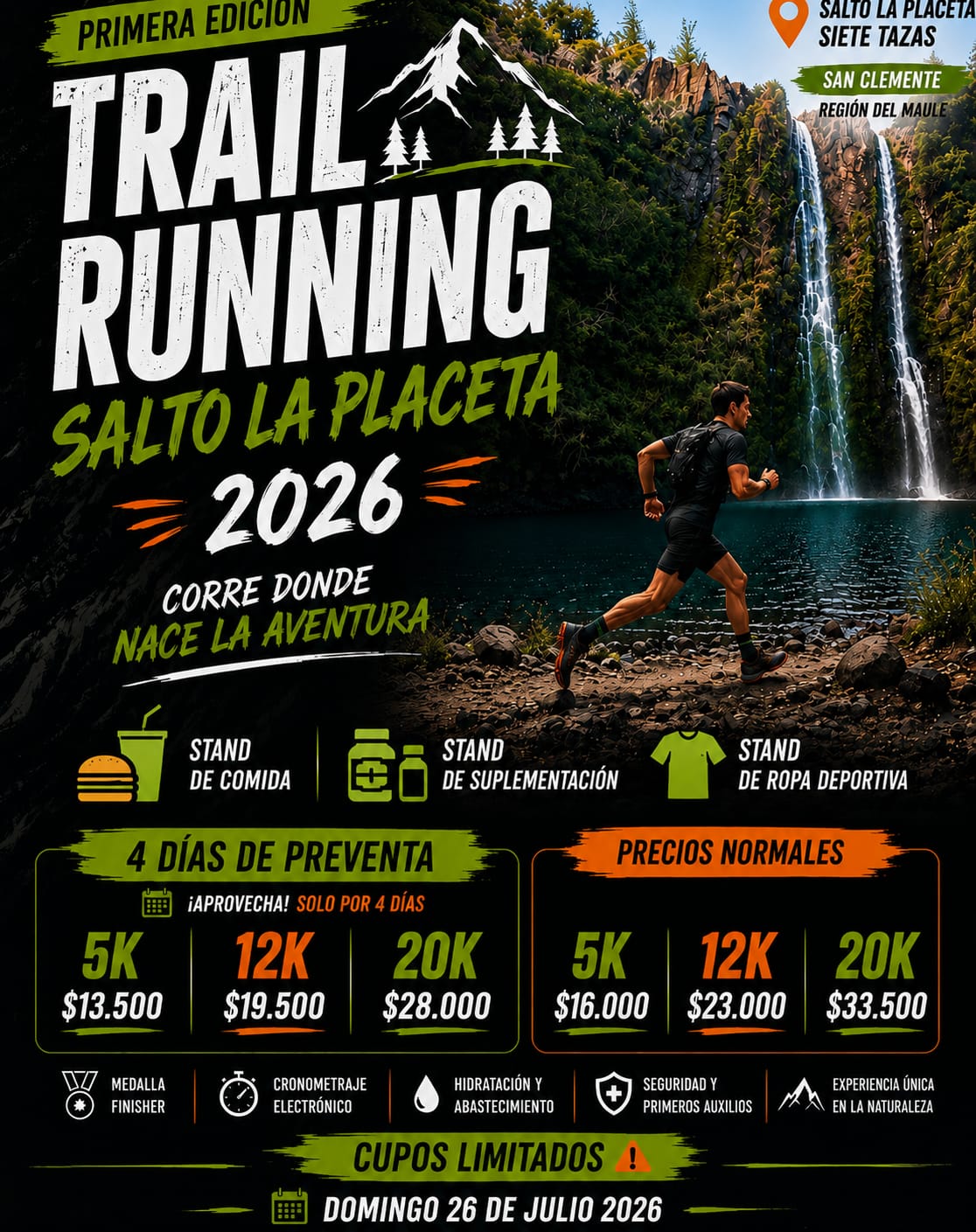 TRAIL RUNNING SALTO LA PLACETA 2026 1RA EDICIÓN — imagen