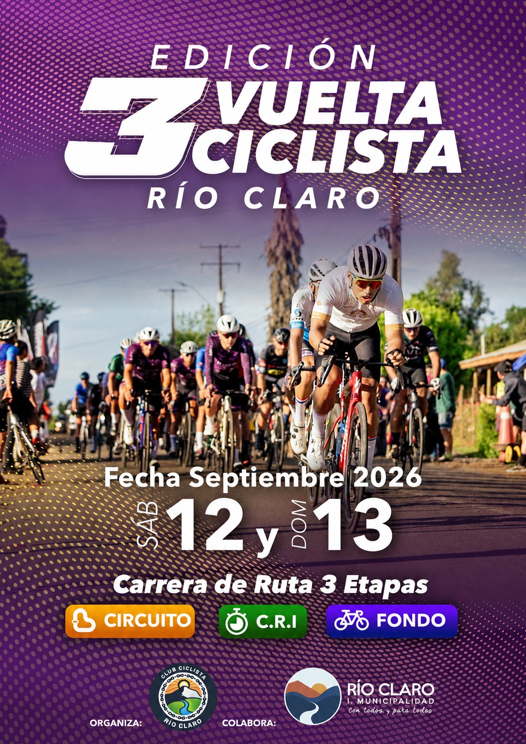 3ª VUELTA CICLISTA RÍO CLARO 2026 — imagen